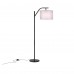 Toytexx Floor Lamp for Living Room, LED Standing Lamp with 2 Lamp Shades for Bedroom, 9W LED Bulb Included - Black Color